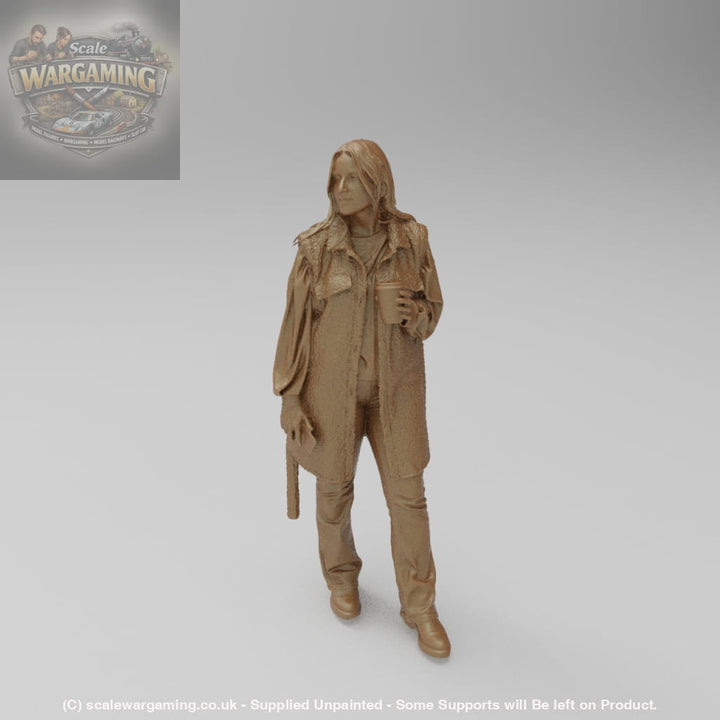 SW1184 Young Girl wearing Raincoat - Figure