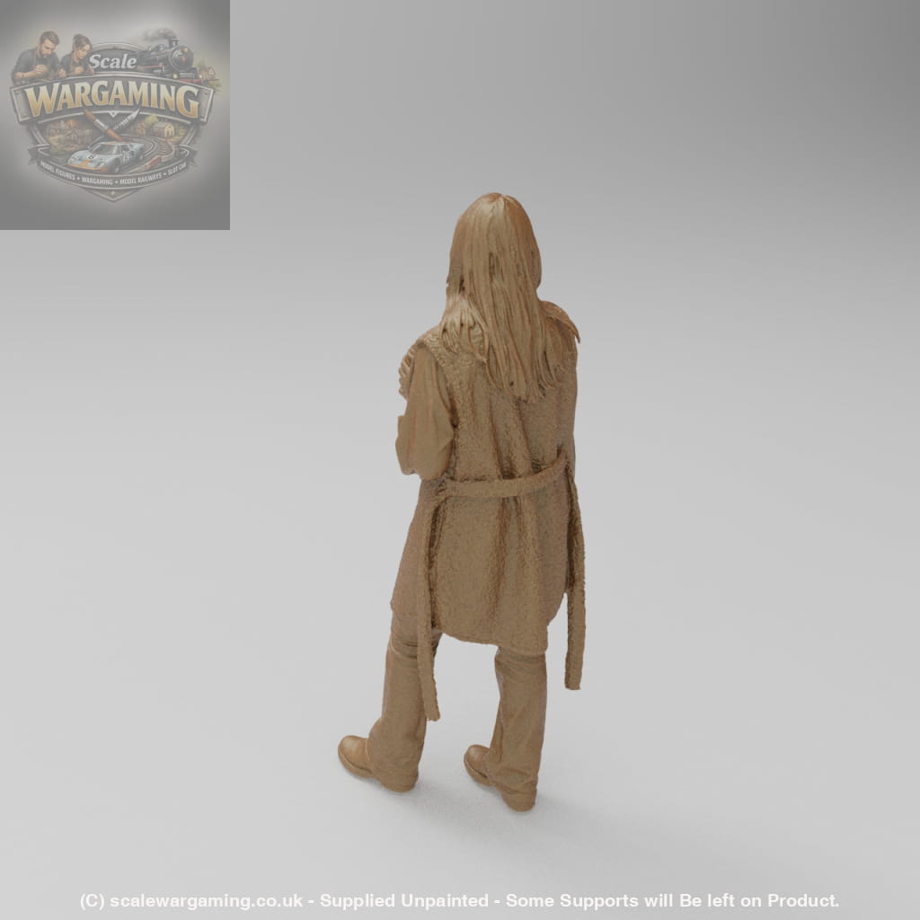 SW1184 Young Girl wearing Raincoat - Figure