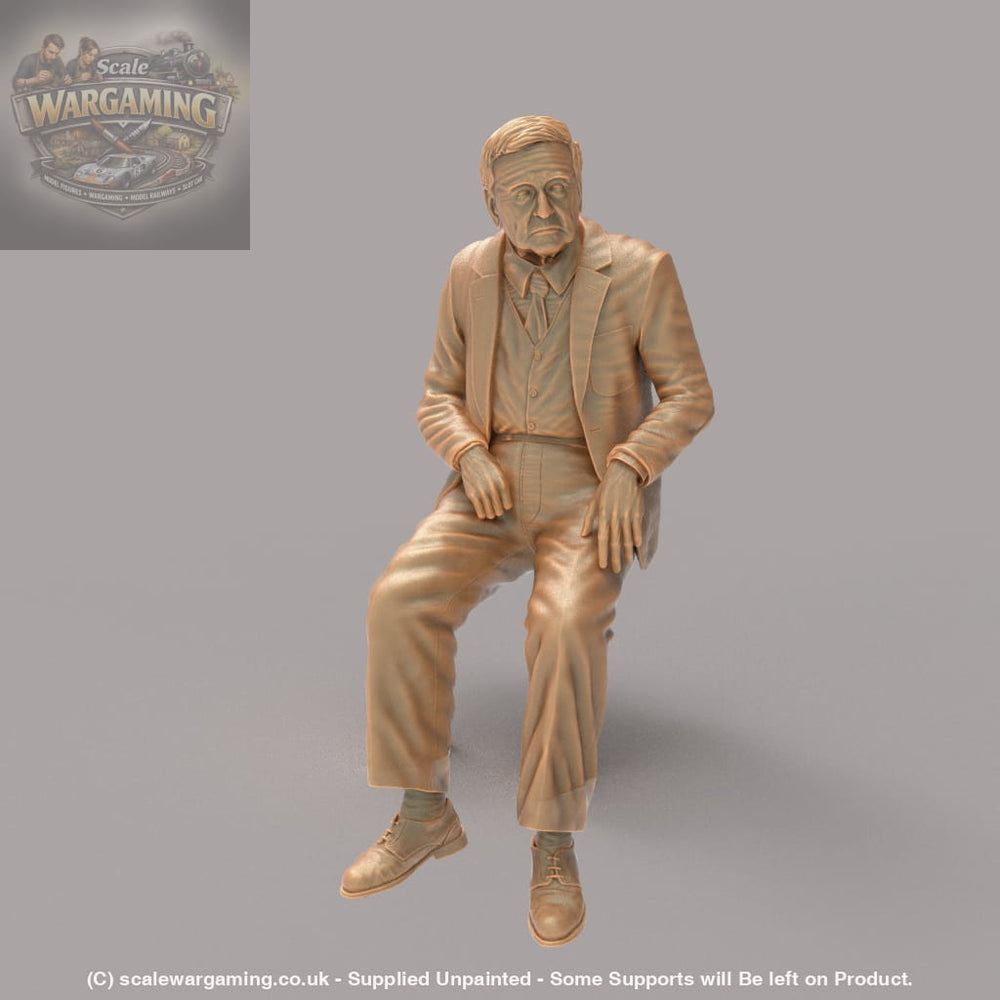 MM1212 Old man sitting in a wheel chair Figure