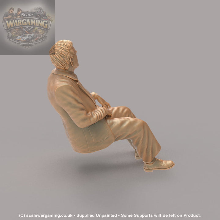 MM1212 Old man sitting in a wheel chair Figure