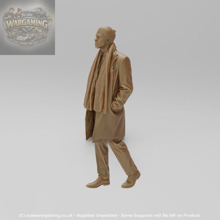 SW145 Walking Male in Coat and Scarf - Figure