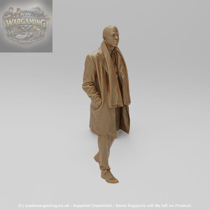 SW145 Walking Male in Coat and Scarf - Figure