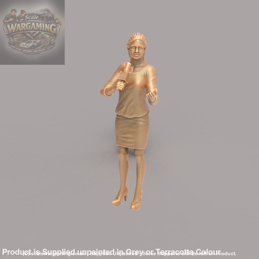 MM146 Female TV/Radio Reporter Figure