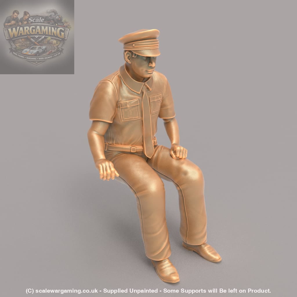 MM160B Male Bus/Train Driver with Hat Figure