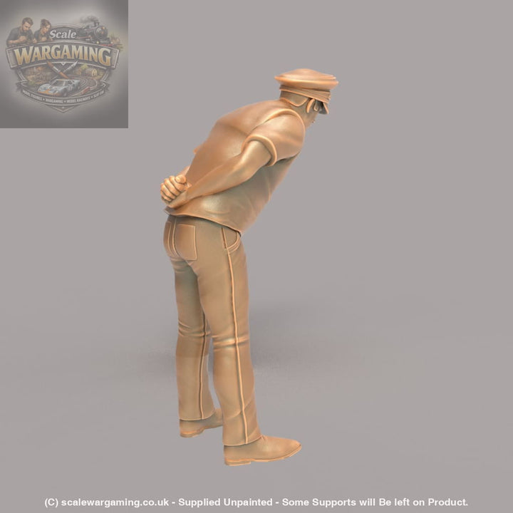 MM173 Traffic Policeman/Security Guard Leaning Over Figure