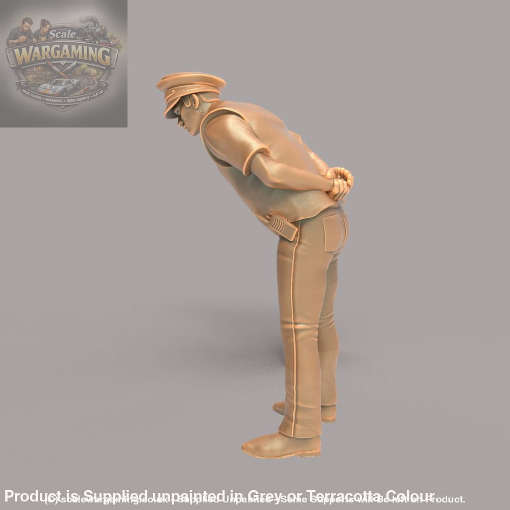 MM173 Traffic Policeman/Security Guard Leaning Over Figure