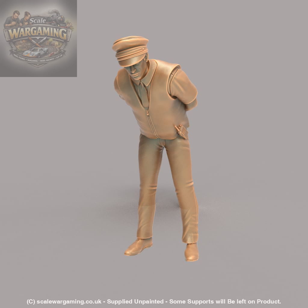 MM173 Traffic Policeman/Security Guard Leaning Over Figure