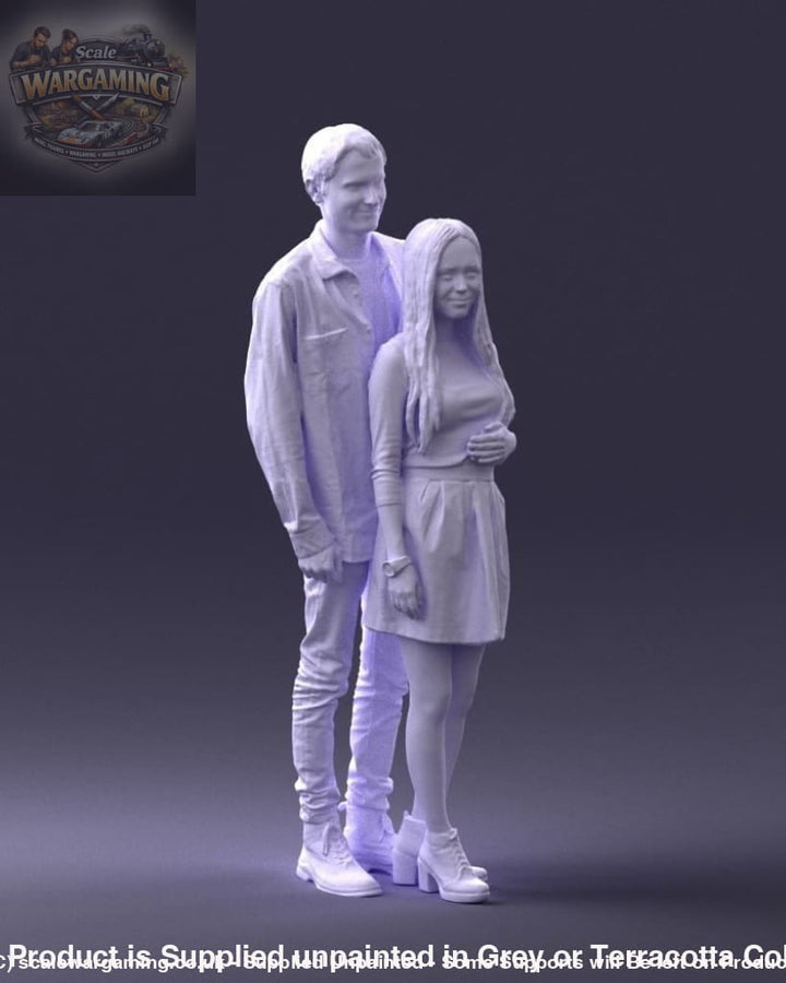 Young Teenage Couple Figure
