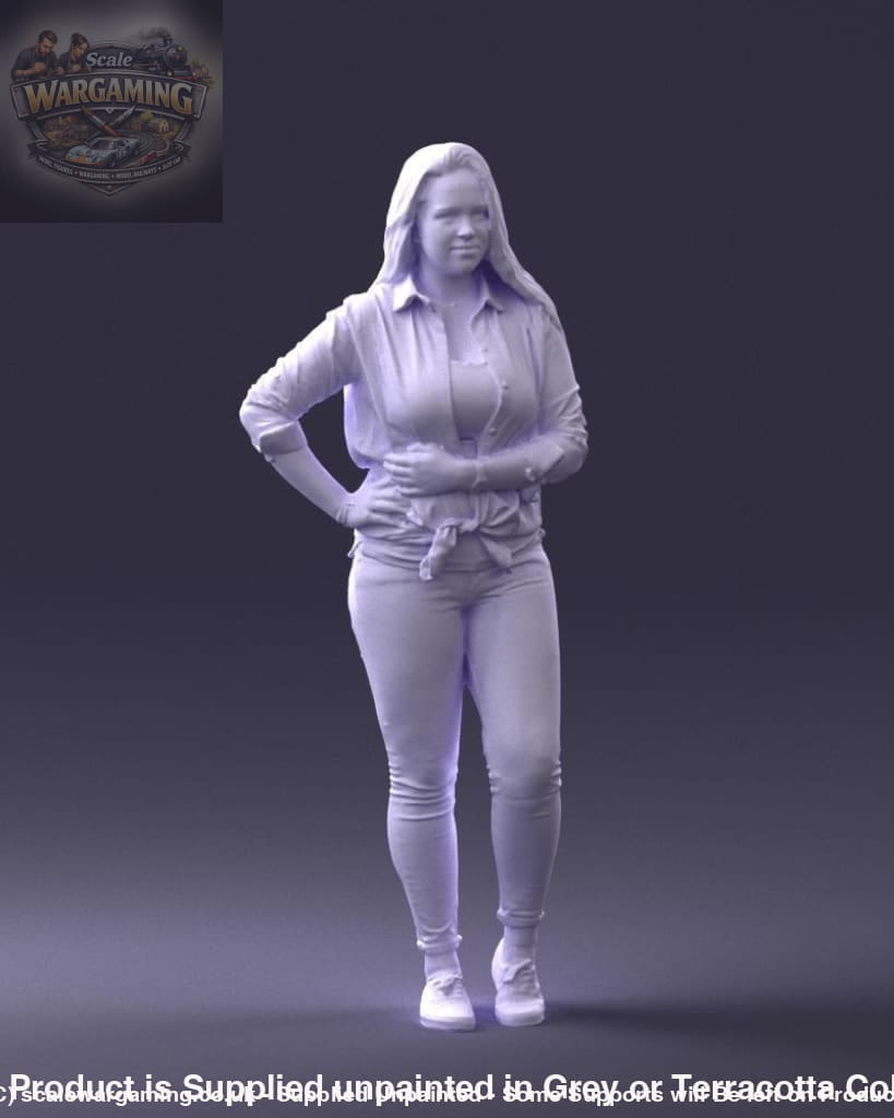 Young Teenage Girl Hand On Hip Figure