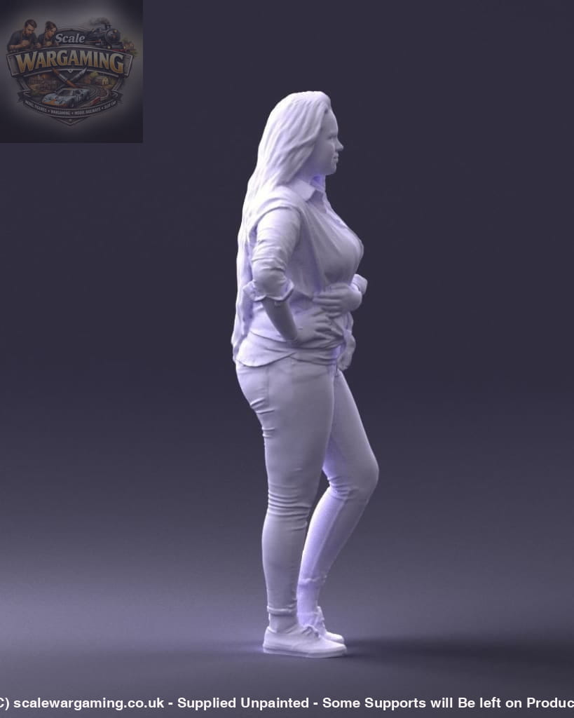 Young Teenage Girl Hand On Hip Figure