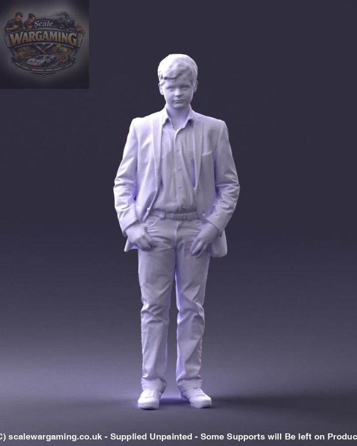 Young Boy In Suite Figure