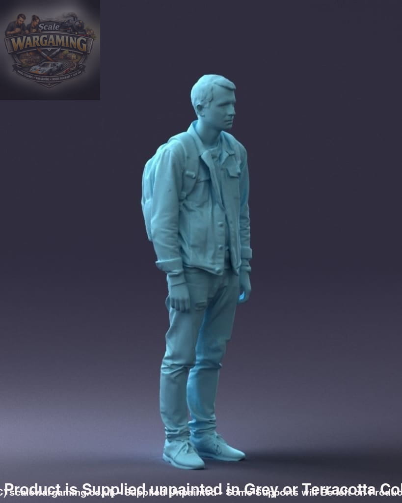 Young Teenager In Denham With Rucksack Figure