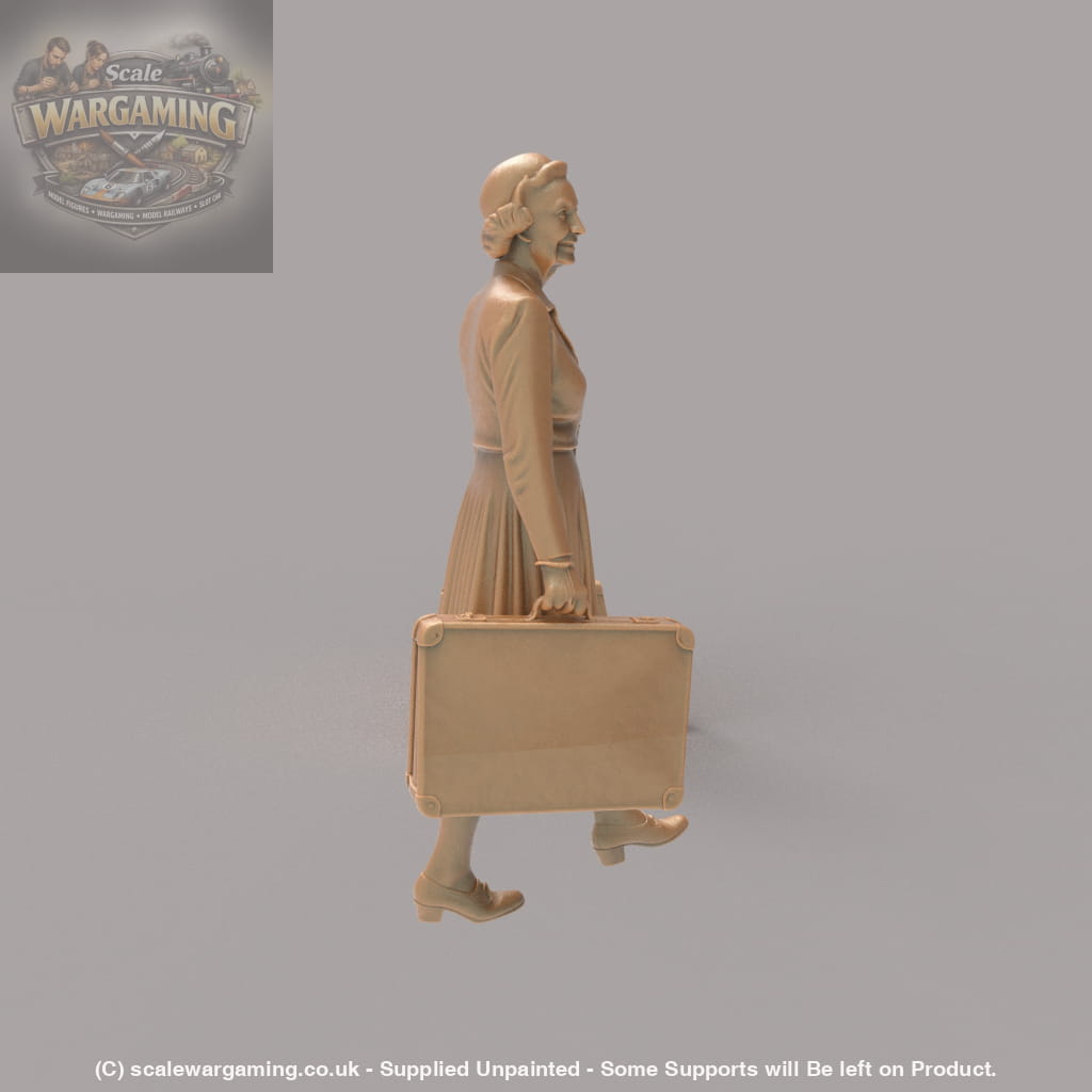 MM2143 1950’s Pensioner With Cases Figure
