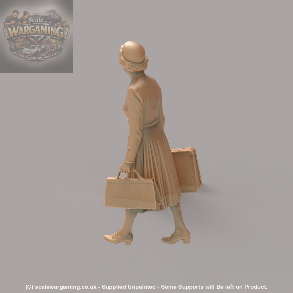 MM2143 1950’s Pensioner With Cases Figure