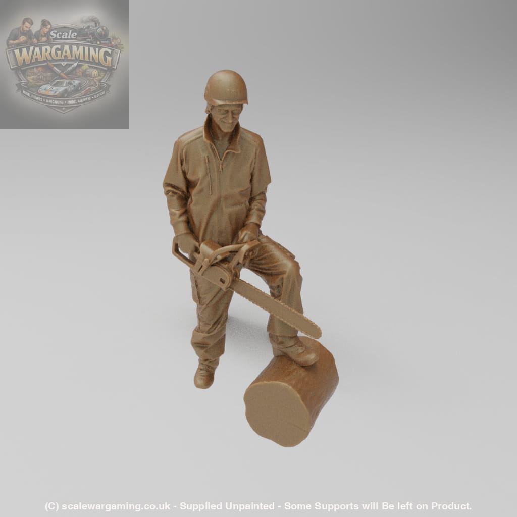 SW2144 Forestry/Farm Worker With Chainsaw - Figure