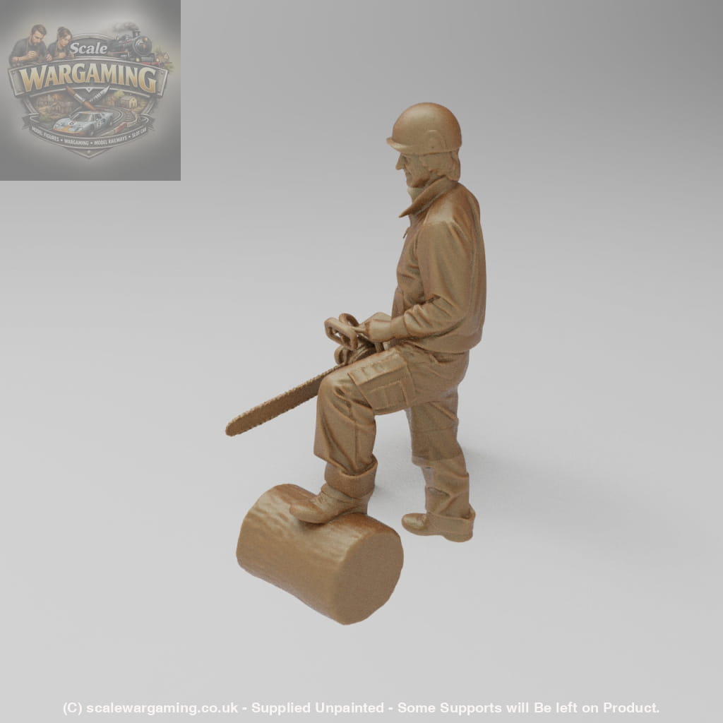 SW2144 Forestry/Farm Worker With Chainsaw - Figure