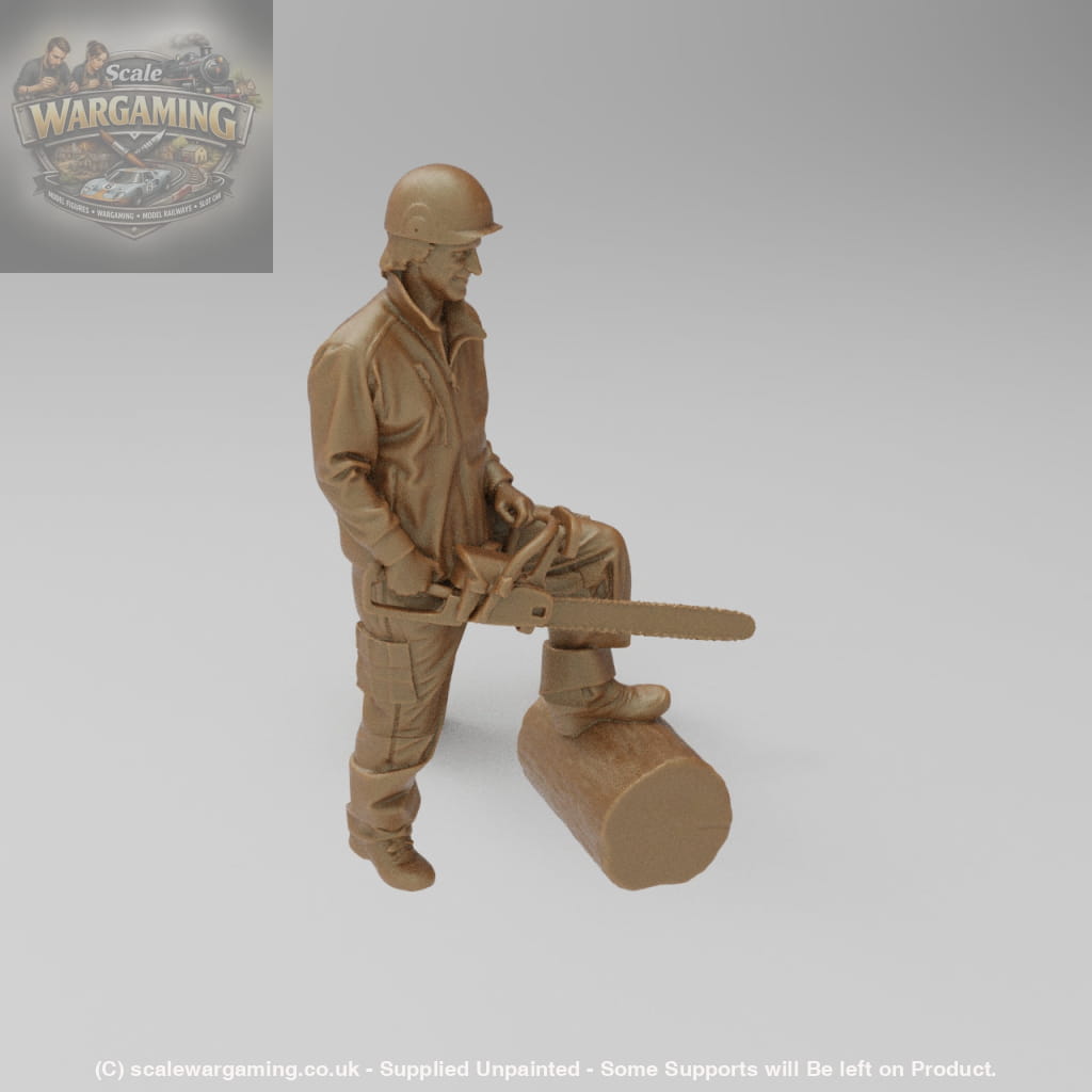 SW2144 Forestry/Farm Worker With Chainsaw - Figure