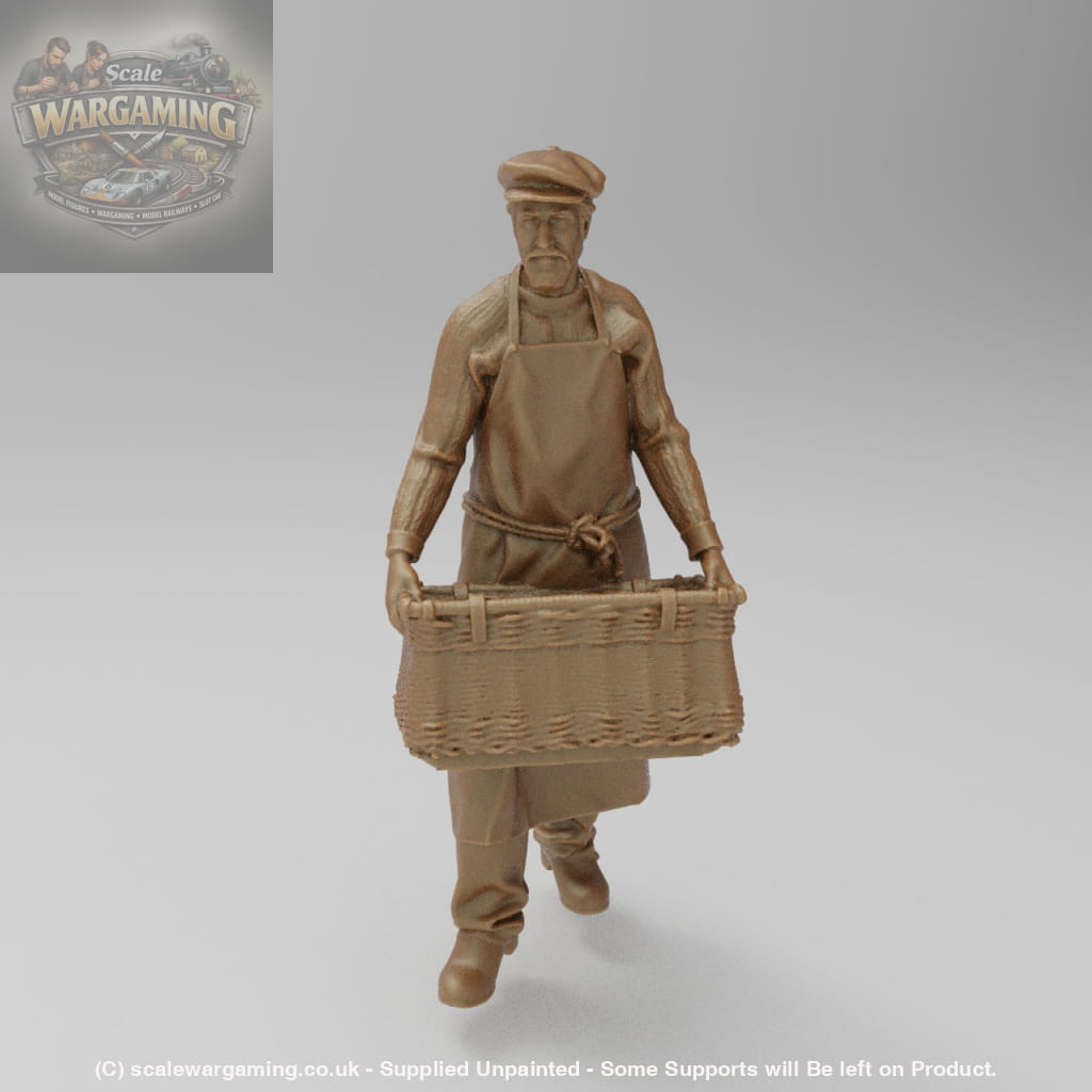 SW2148 Fisherman and basket - Figure