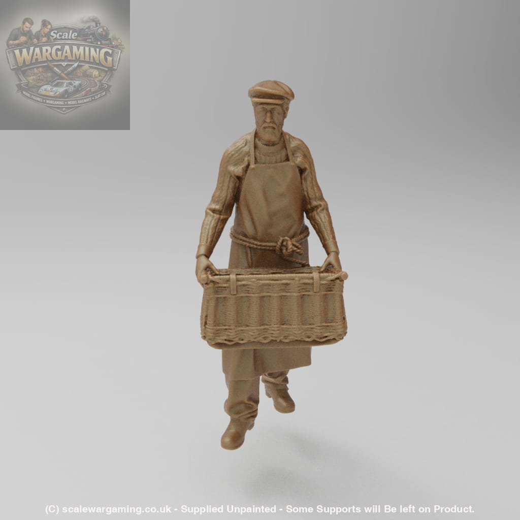 SW2149 Dockside worker with basket - Figure