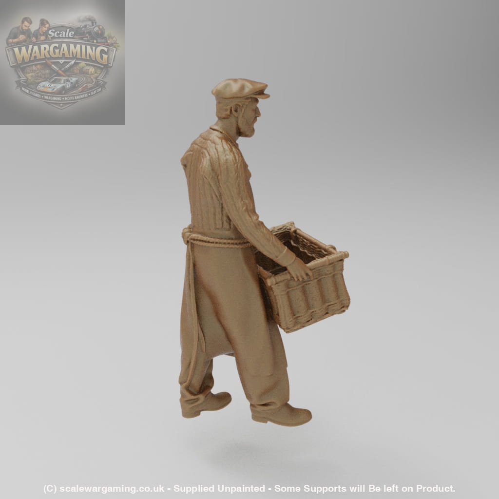SW2149 Dockside worker with basket - Figure