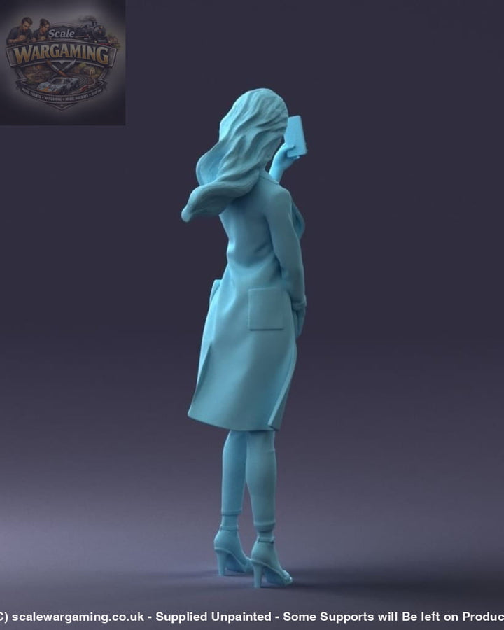 Smart Girl Taking Selfie Figure