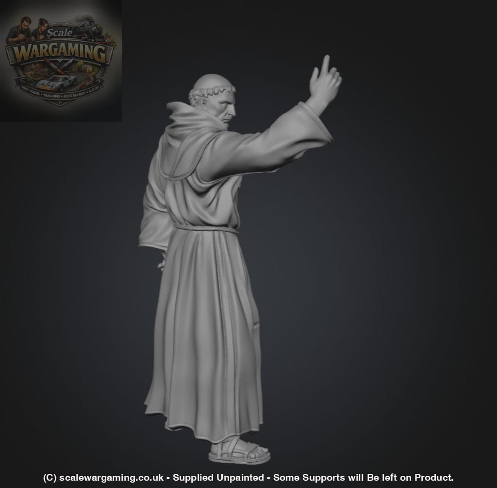 SW2178 Angry Monk Giving Sermon - Figure