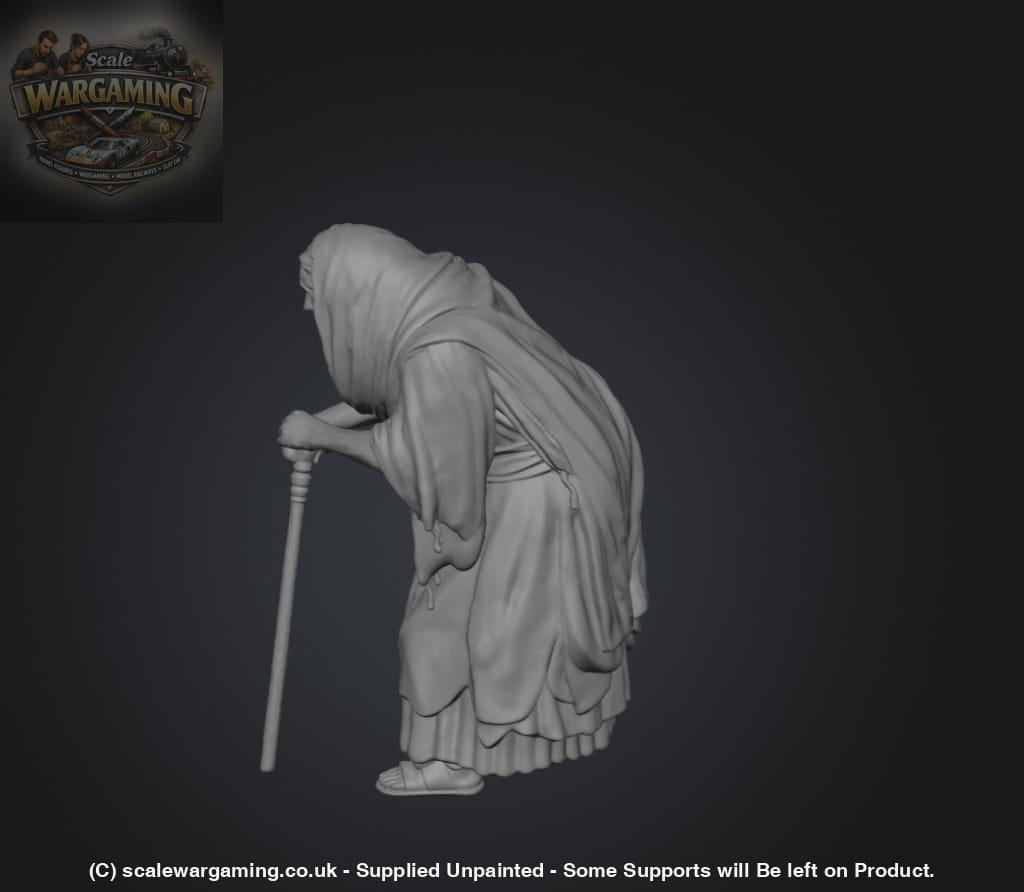 SW2183 Medieval Elderly Lady Hunched Over - Figure