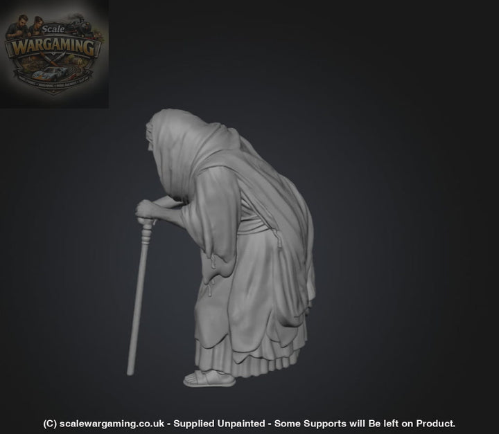 SW2183 Medieval Elderly Lady Hunched Over - Figure