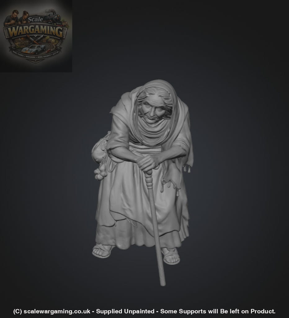 SW2183 Medieval Elderly Lady Hunched Over - Figure
