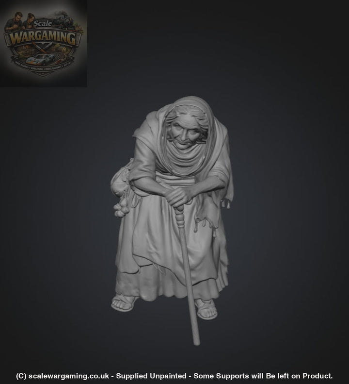 SW2183 Medieval Elderly Lady Hunched Over - Figure