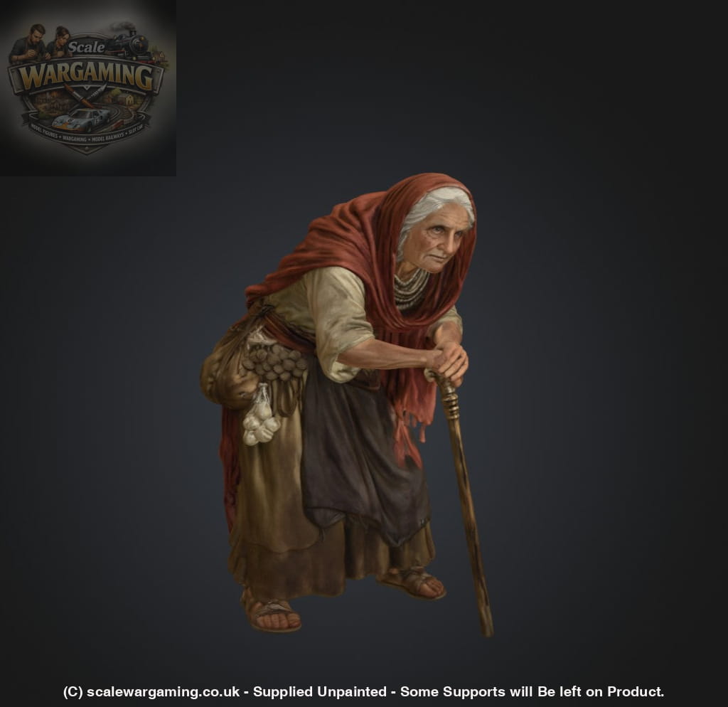 SW2183 Medieval Elderly Lady Hunched Over - Figure