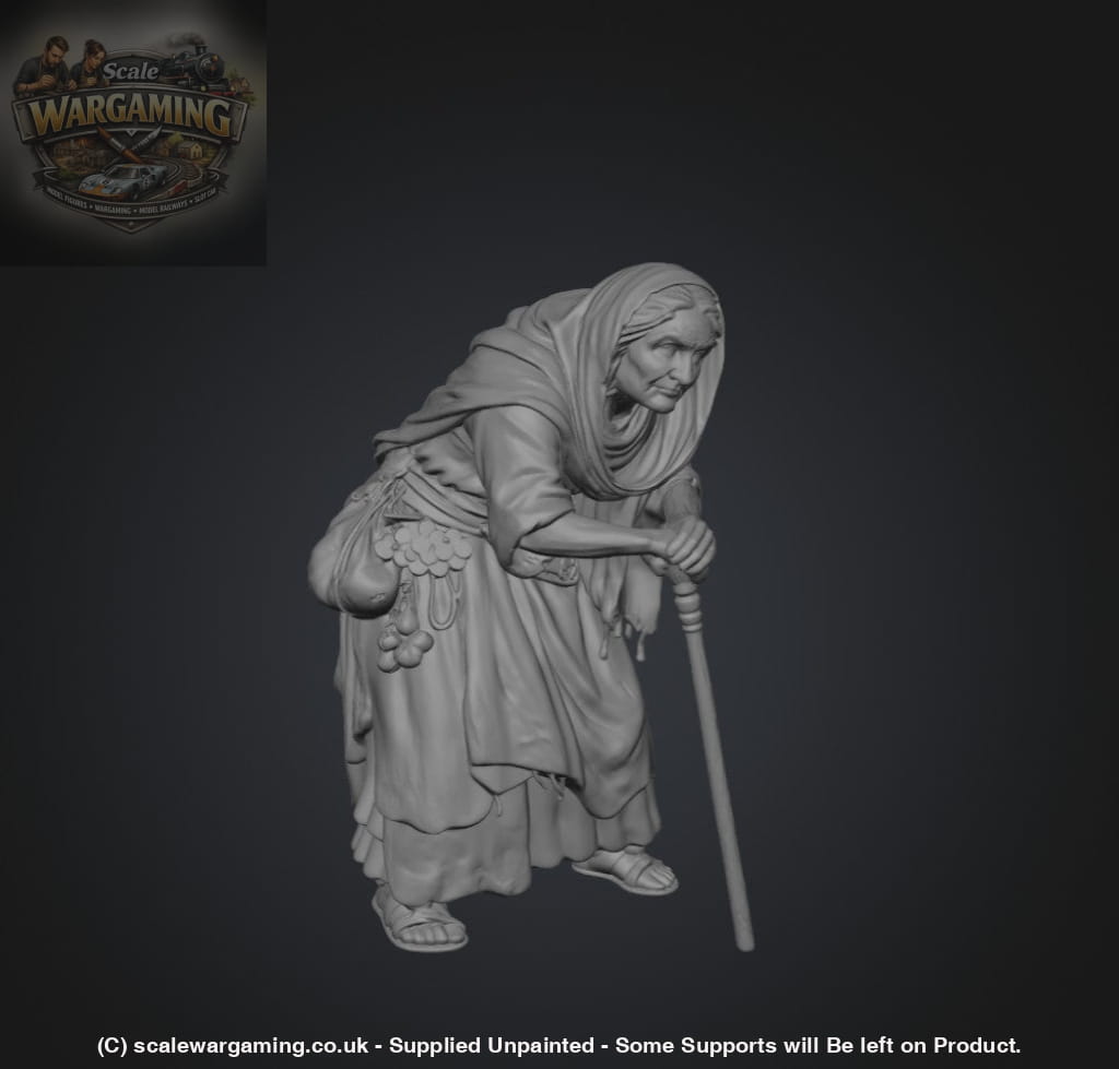 SW2183 Medieval Elderly Lady Hunched Over - Figure