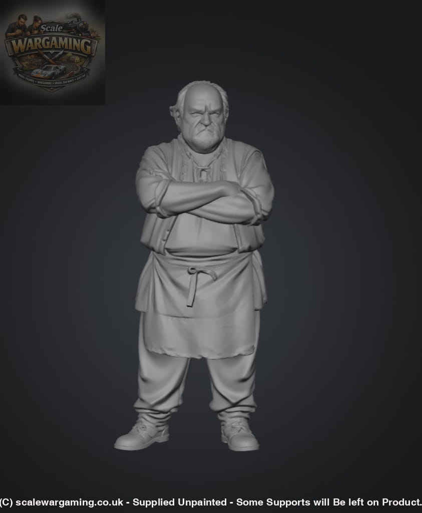 SW2187 Medieval Grumpy Barkeep - Figure