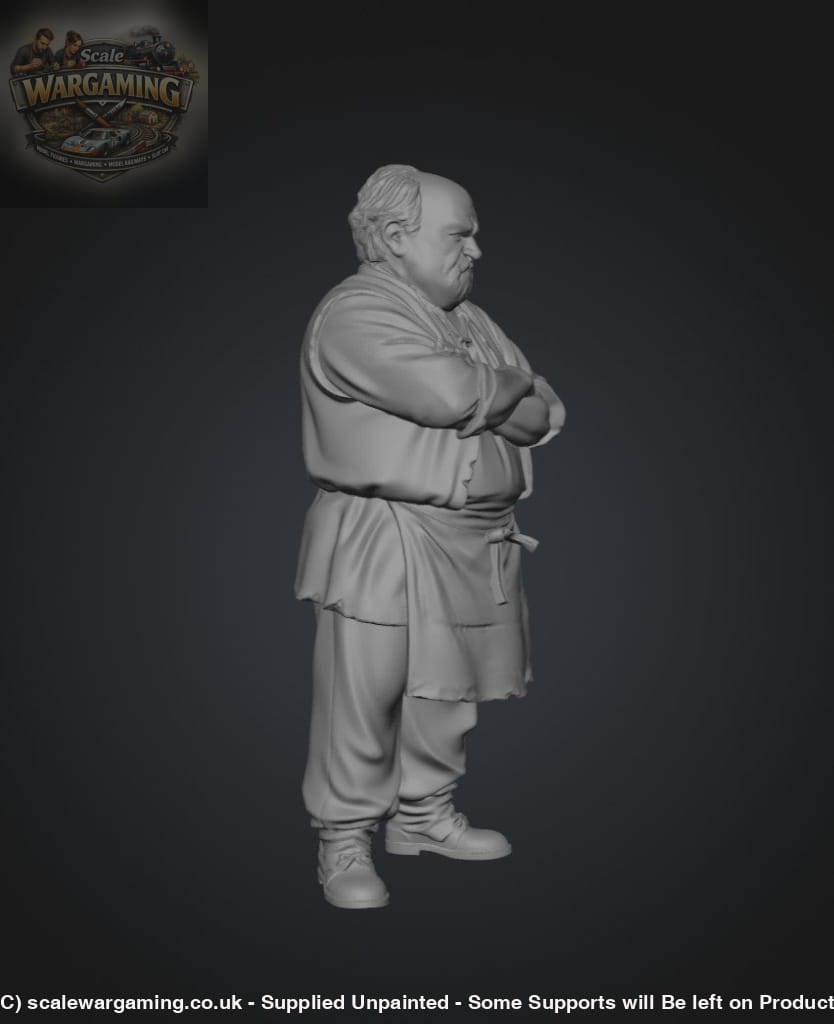 SW2187 Medieval Grumpy Barkeep - Figure