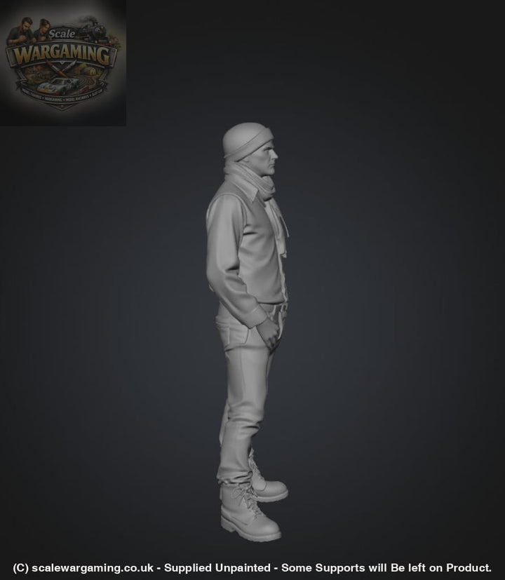 SW2194 Male Standing with Scarf - Figure