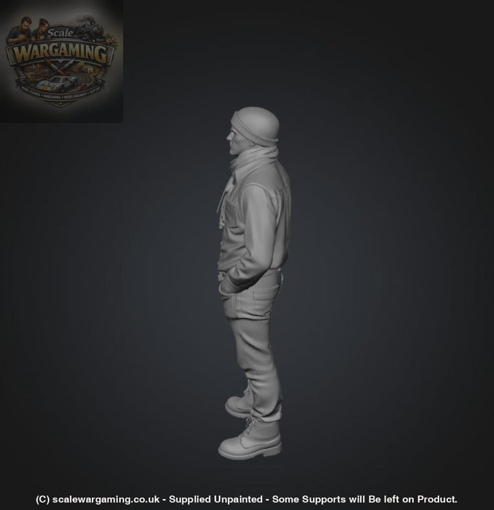 SW2194 Male Standing with Scarf - Figure
