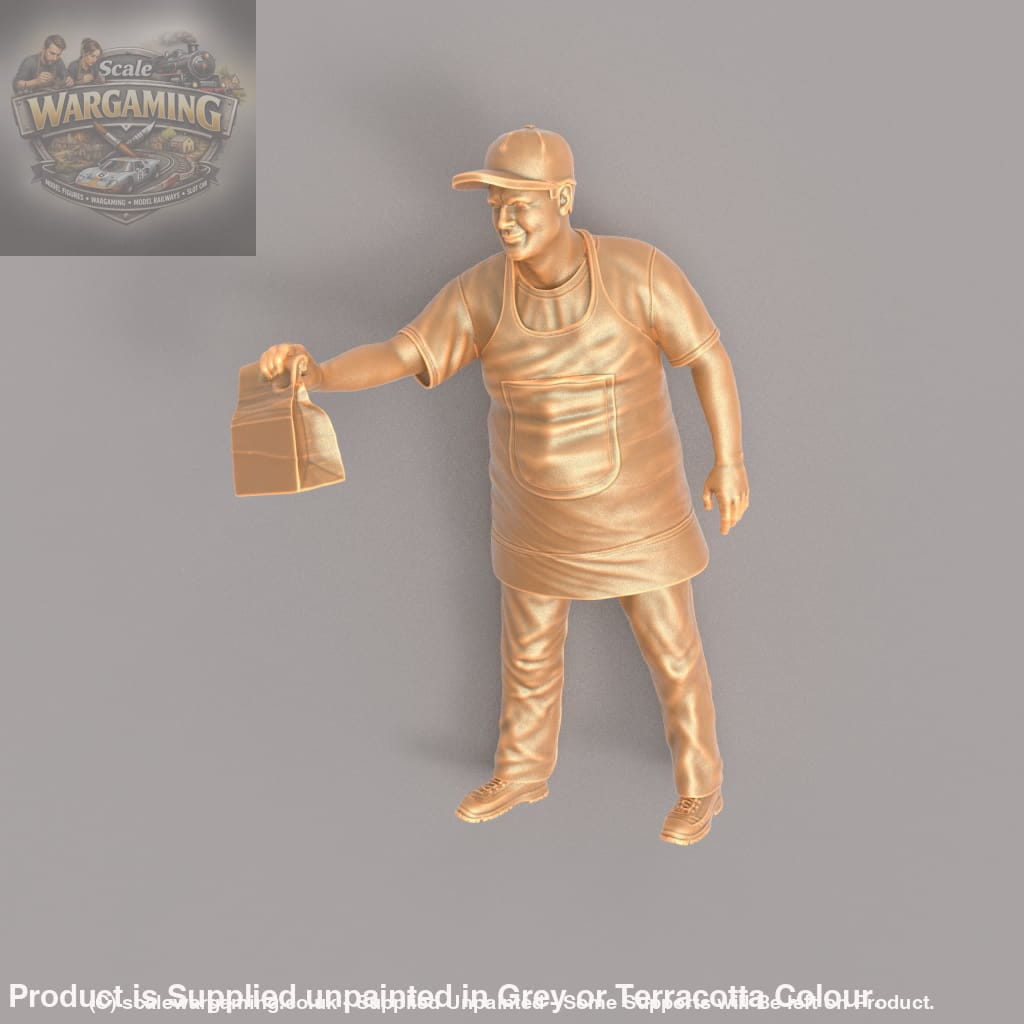 MM221 Shopkeeper with Bag and Apron 2 Figure