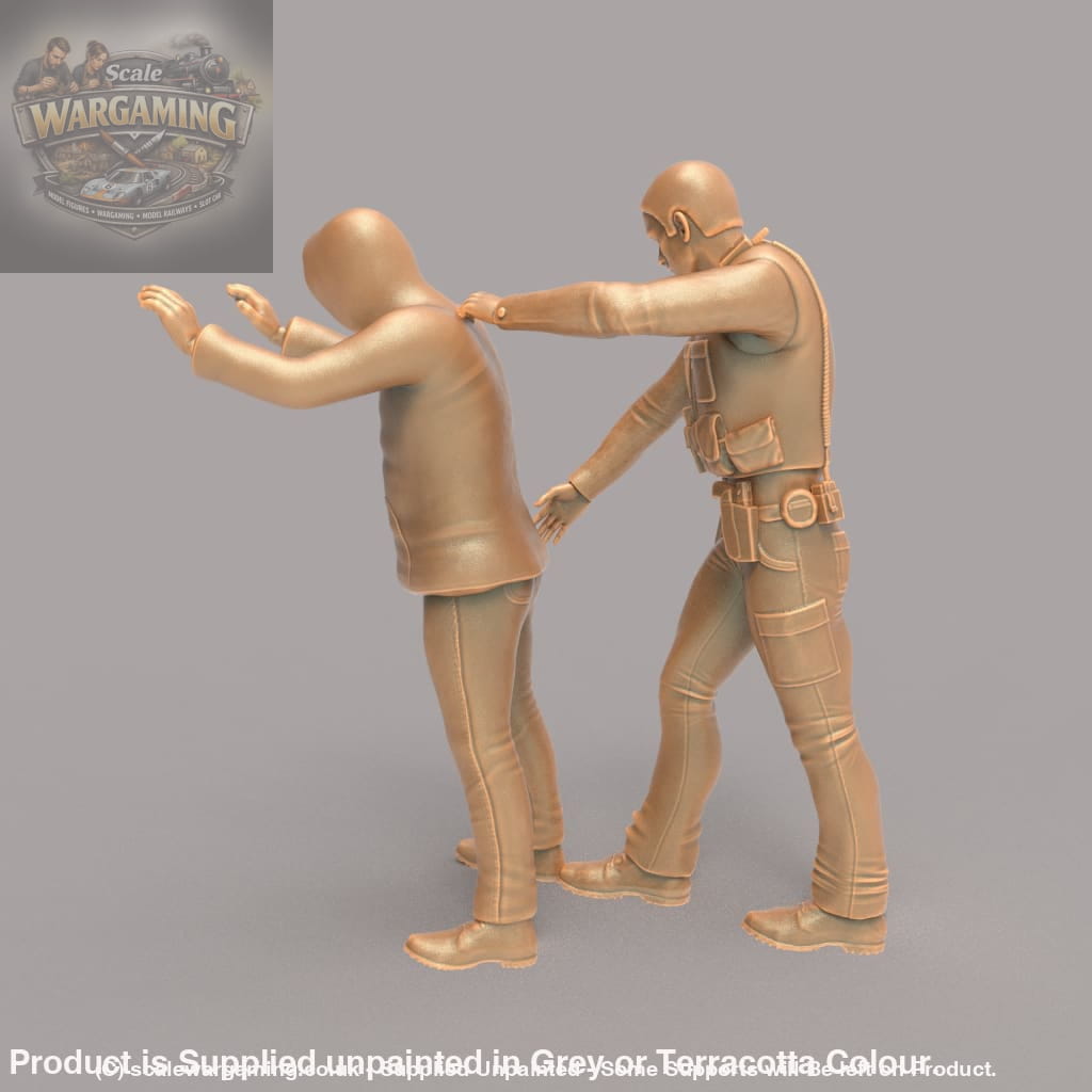 MM265 Police Officer Arresting Suspect Figure