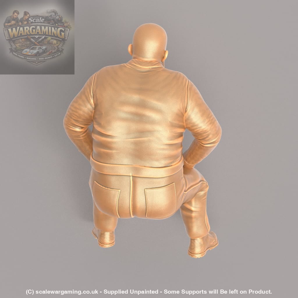 MM288 Large Male Sitting Down Figure