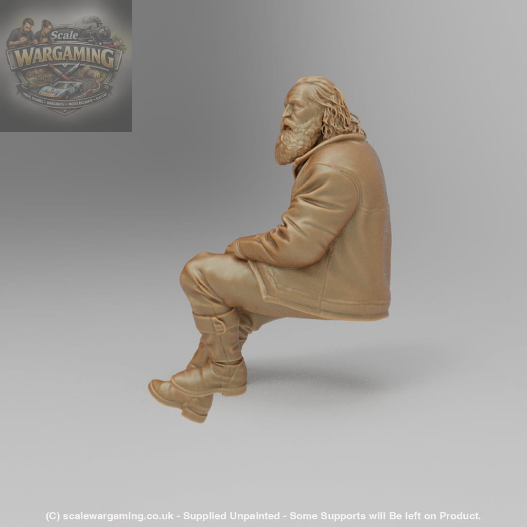 SW3016 Male sitting with long Beard - Figure
