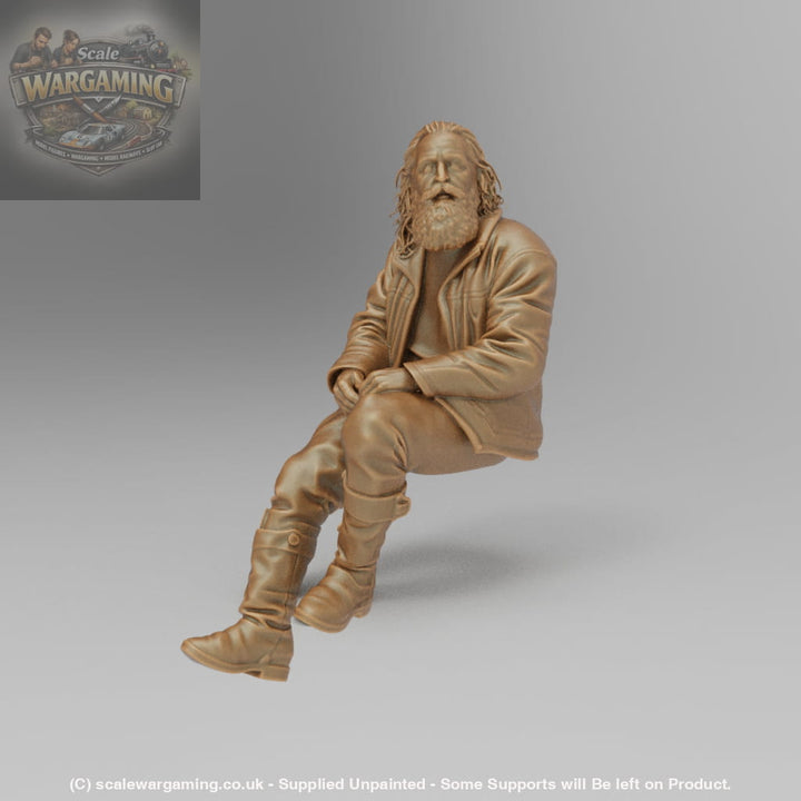SW3016 Male sitting with long Beard - Figure