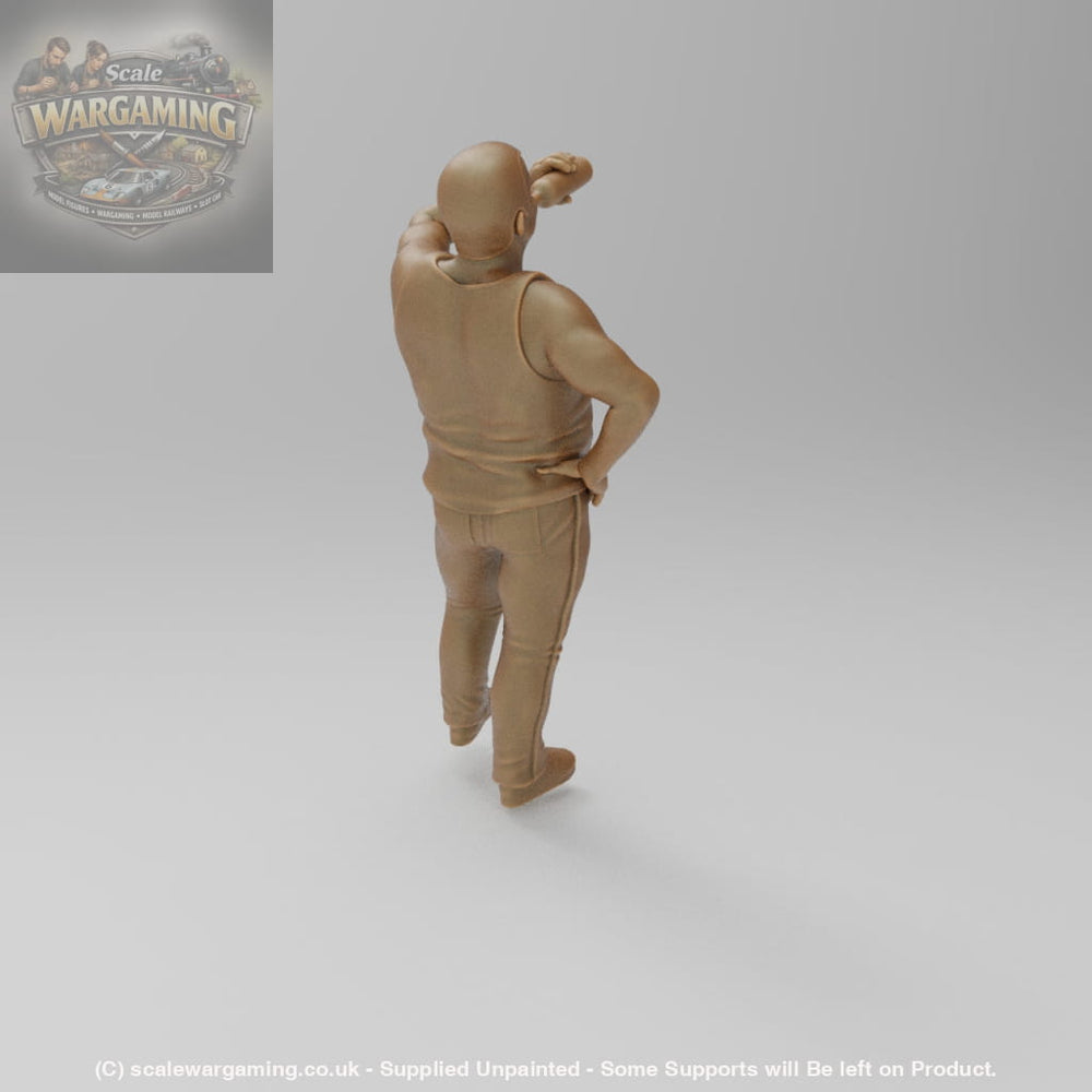 SW303 Large Drunk Male Drinking - Figure