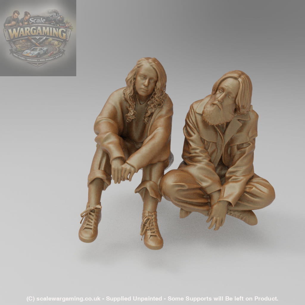 SW3053 Two People on Curb Small Prophets - Figure
