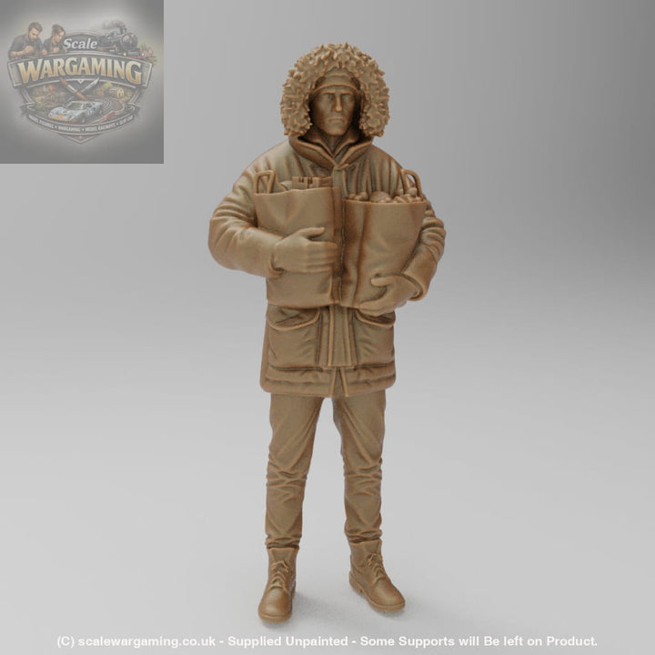 SW3081 Male Winter Shopper - Figure