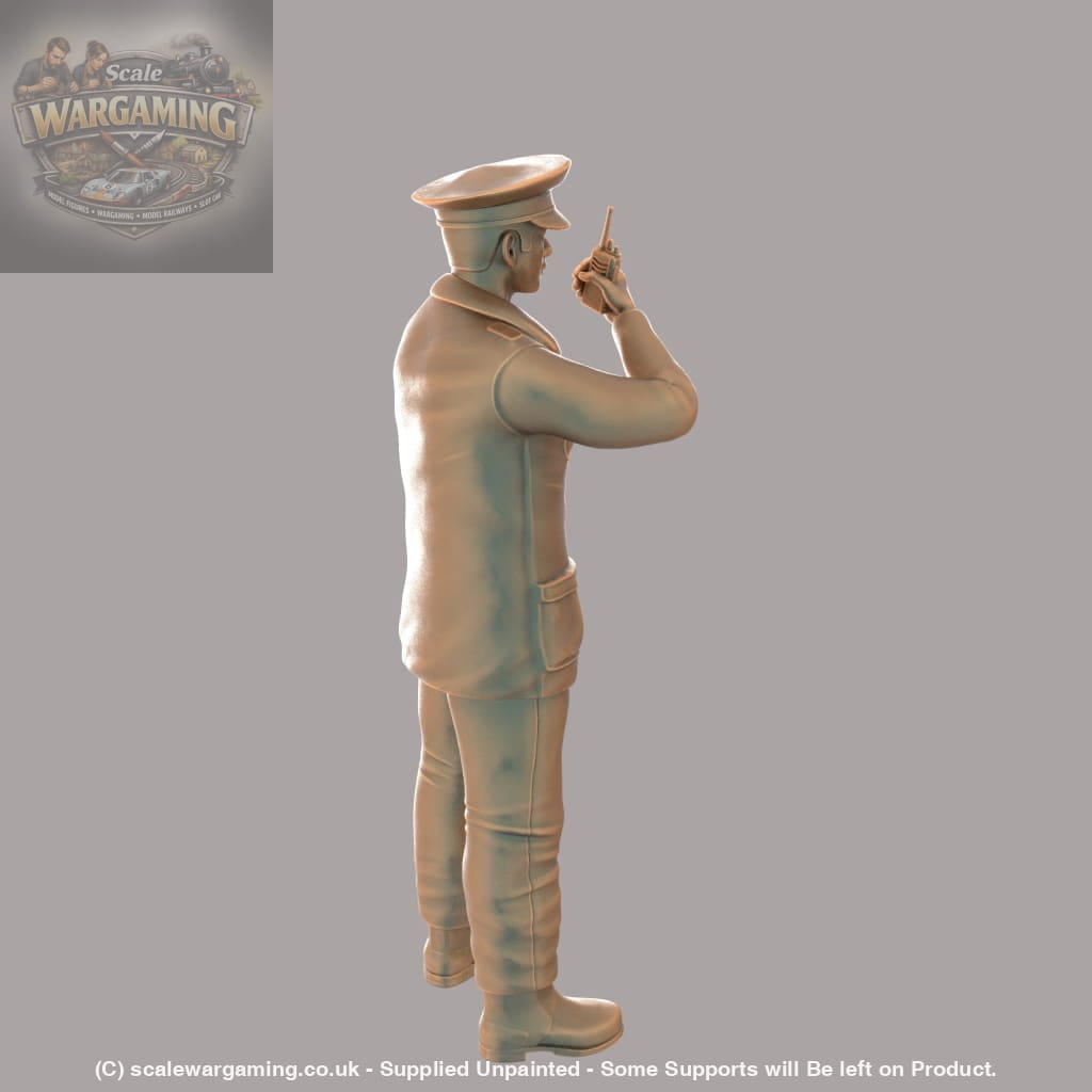 MM309 Police/Security Guard on Radio Figure