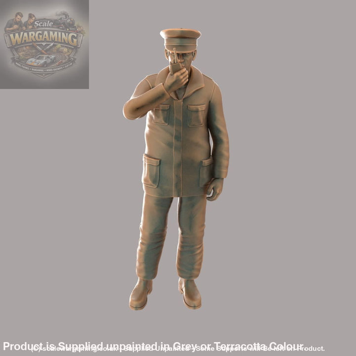 MM309 Police/Security Guard on Radio Figure