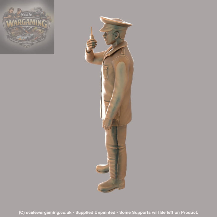 MM309 Police/Security Guard on Radio Figure