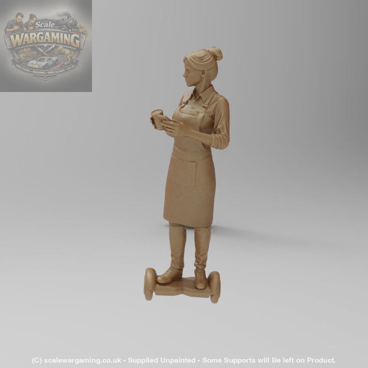 SW3102 Waitress on Electric bike - Figure