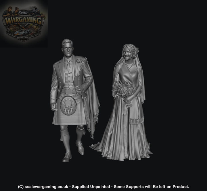 SW3106 Highland Wedding Couple - Figure
