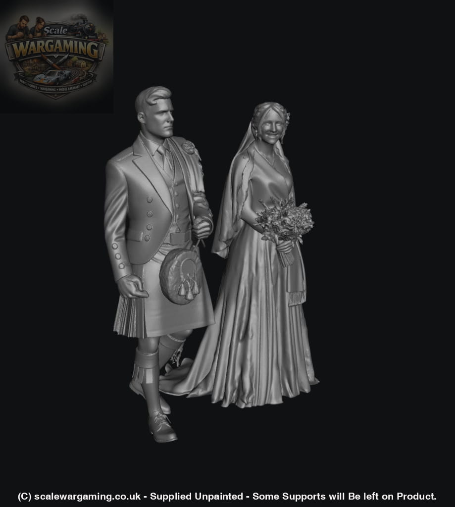 SW3106 Highland Wedding Couple - Figure